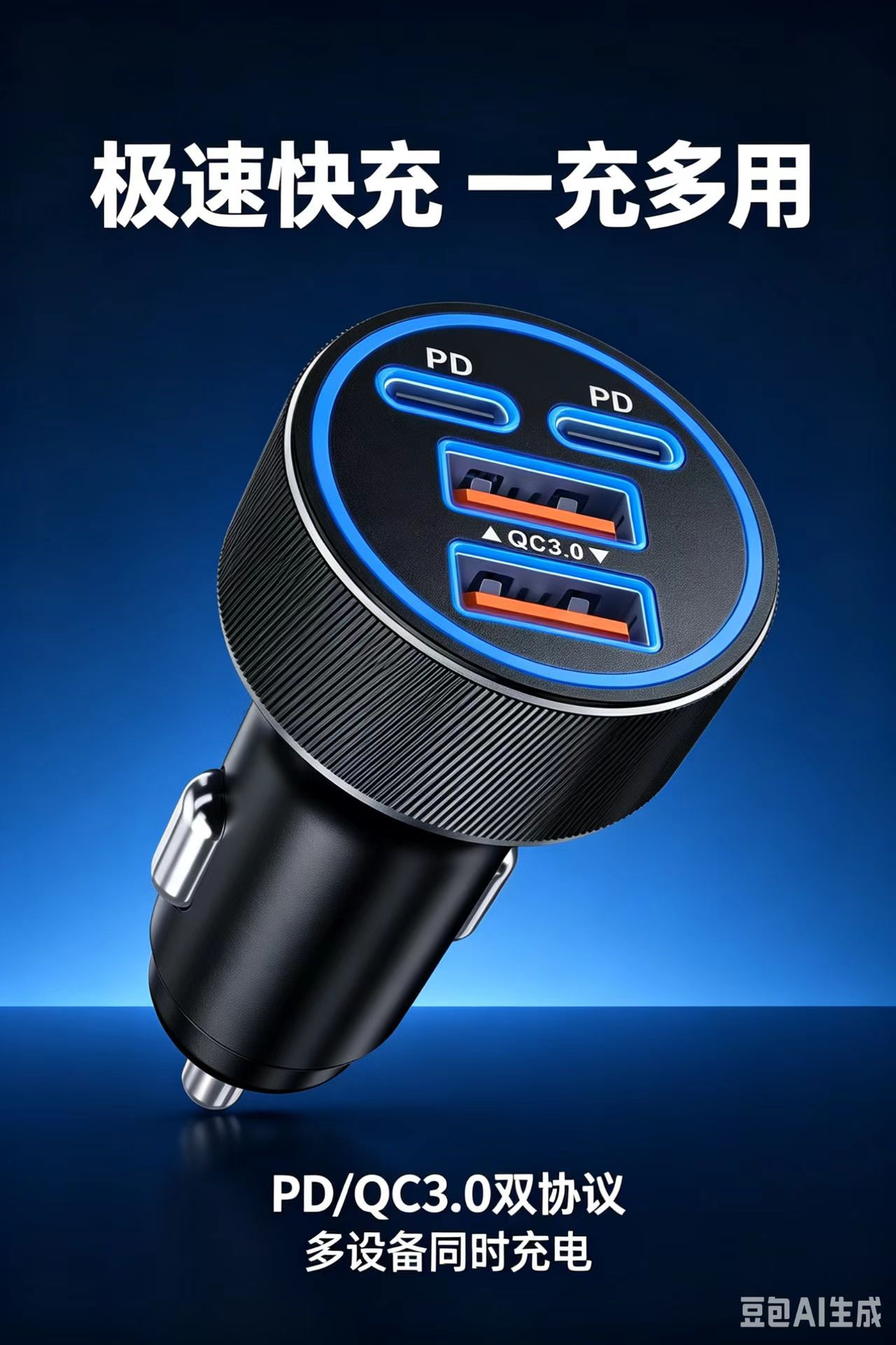 New Car Charger Fast Charging Pd45W Metal Car Charger Multifunctional Super Fast Charging Dual Qc30 Car Charger Manufacturer