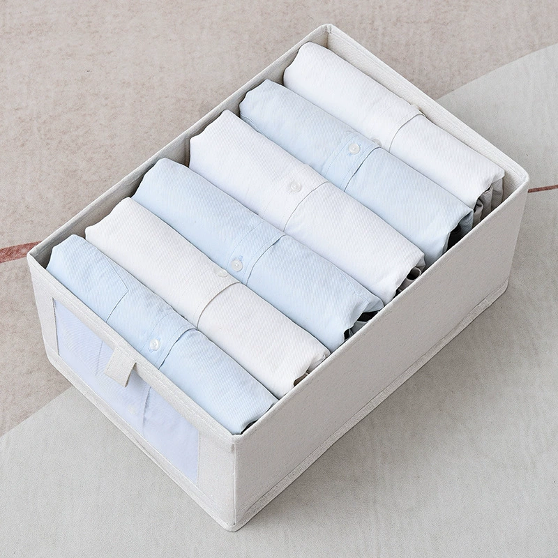 Storage box for home use, foldable cloth, storage system, cotton and linen