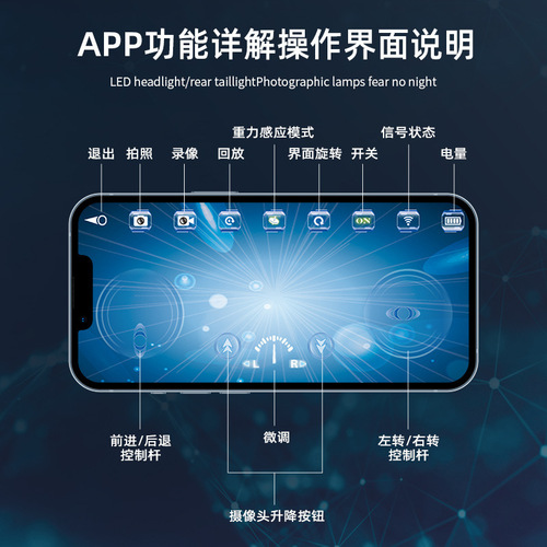 Xianniu 777-273wifi mobile phone remote control six-channel real-time transmission underwater camera boat mini remote control boat