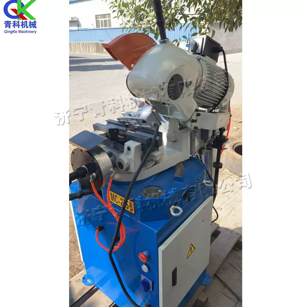 健材方管圆管切割机 锌钢护栏自动切割锯 小型气动可旋转切管机