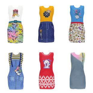 Cross-Border 6-point doll clothes Baba doll 30cm change clothes casual fashion dress accessories a variety of optional