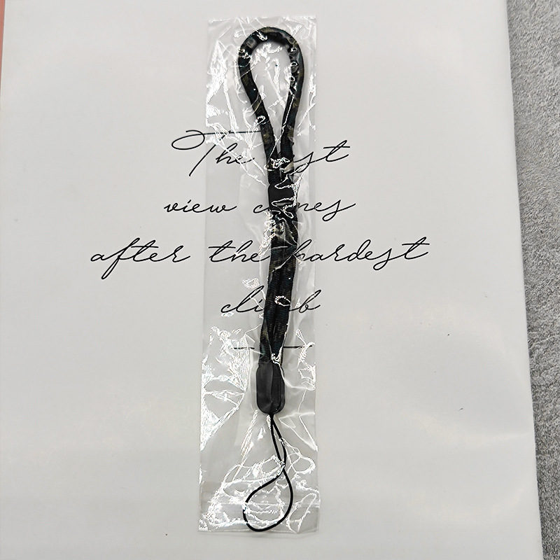 Cuerda ajustable para colgar teléfono móvil con embalaje, cuerda de muñeca redonda corta, intercomunicador, unidad flash USB, tarjeta de control de acceso de cámara antipérdida Bluetooth