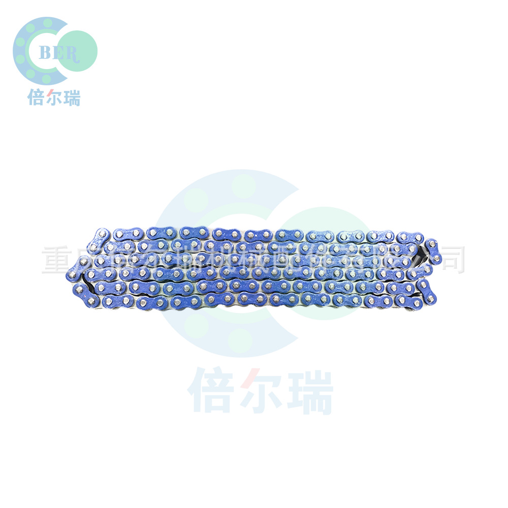 Sistema de transmisión de motocicleta de cadena azul 428H 132L