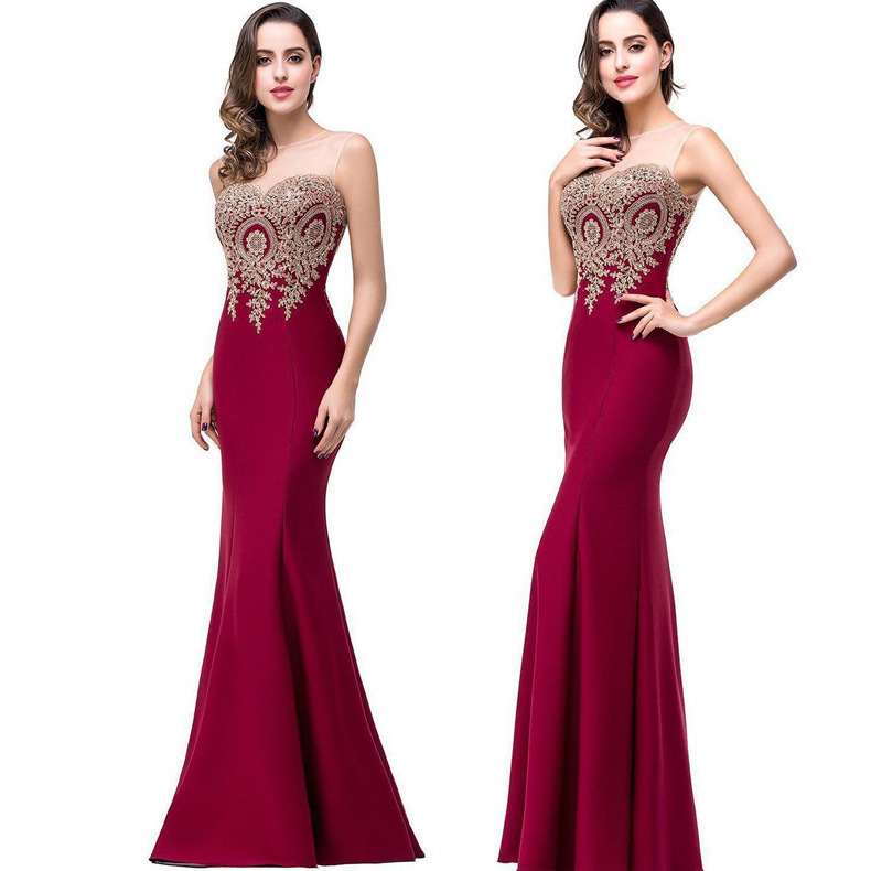 Evening Dress New Style 2026 Korean-Style Fishtail Bridal Toast Dress Long Slim-Fit Red Light Luxury High-End Gown