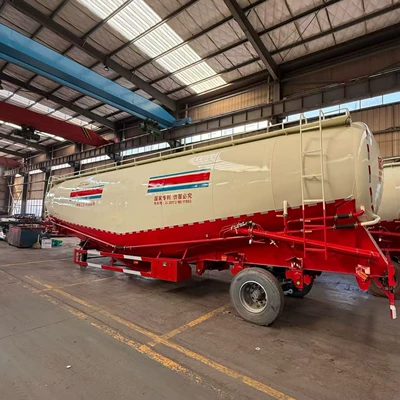 Cross-Border Lightweight Bulk Cement Tank Truck 55 Cubic Ash Powder Tank Semi-Trailer Transport Vehicle for Large-Scale Use (Sement daşıyan yük maşınları)