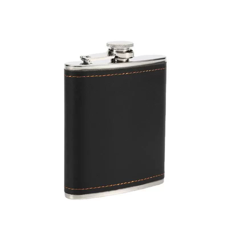 Handheld metal pocket flask stainless steel, 7 ounces, increased thickness