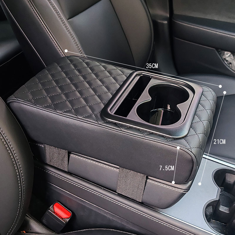 自動車手すり箱増高マット汎用型車載カップホルダー収納多機能高級手すり箱マットクロスボーダー卸売り|undefined
