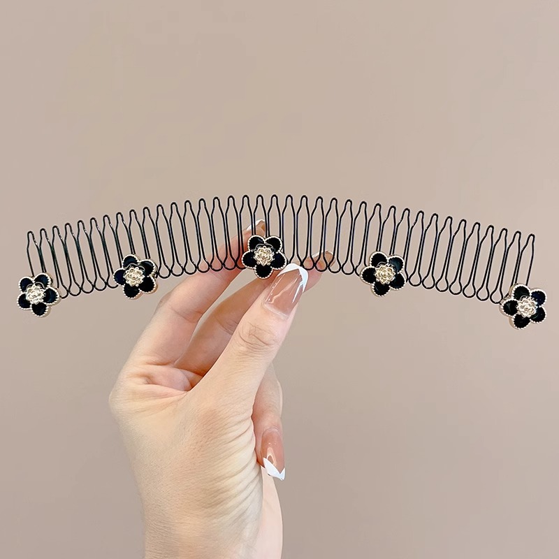 Cabello de la parte posterior de la cabeza de los niños, artefacto de acabado de cabello roto, peine de cabello tirado de pelo, peine de cabello roto, horquilla invisible, diadema, tocado