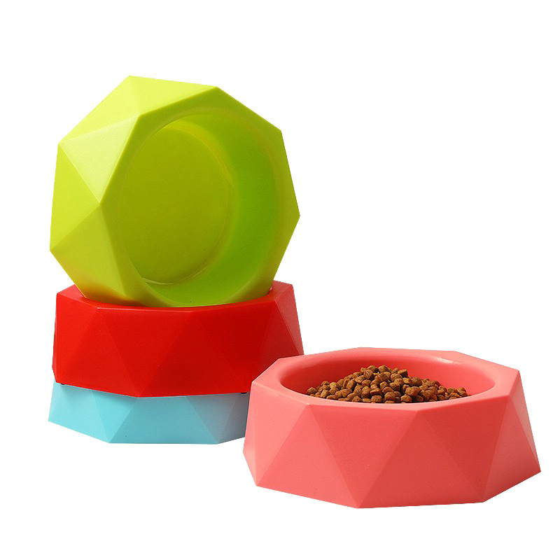Directo de fábrica nuevo Pet Bowl gato tazón de color caramelo de gran diámetro tazón de fuente de comida para perros suministros para mascotas al por mayor