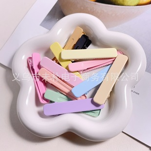 Candy color 6.2cm seamless clip duck bill clip sweet girl bangs clip side clip decorative handmade bottom clip