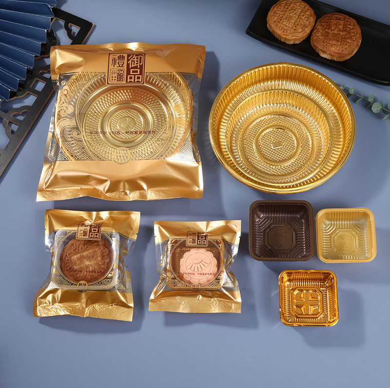 1/ 1.0kg 個中秋節特大月餅包装袋広東大型月餅個別の機械シール袋 5 ナッツ月餅袋|undefined