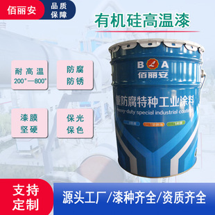 W61-55 silicone heat resistant paint w61-300 high temperature resistant finish steel plant high temperature pipeline corrosion protection