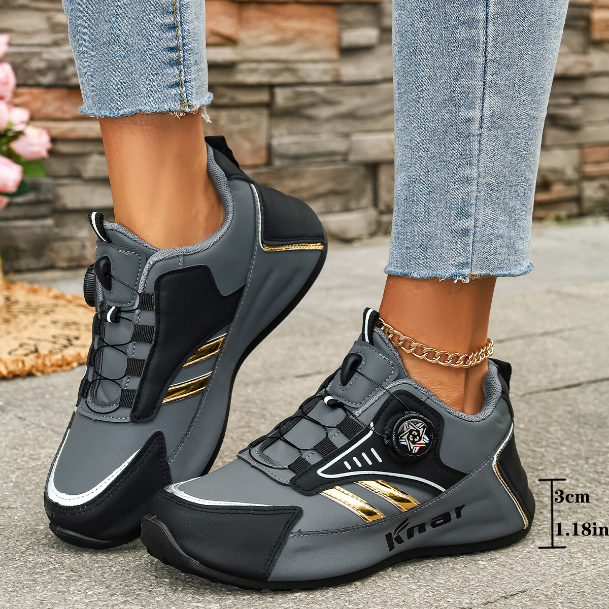 Plu-ize Women' Neaker, Fahionable Caual Low-top Outdoor Kateboard Hoe_vogvips.com