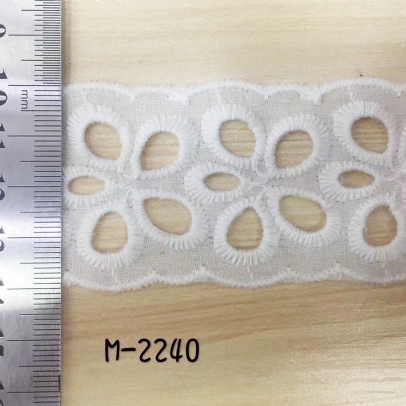 新款白色水溶花边镂空棉花边 服装头饰家纺设计装饰辅料