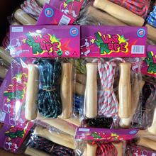 体育用品木柄跳绳儿童成人健身学生比赛训练跳绳批发2元店货源