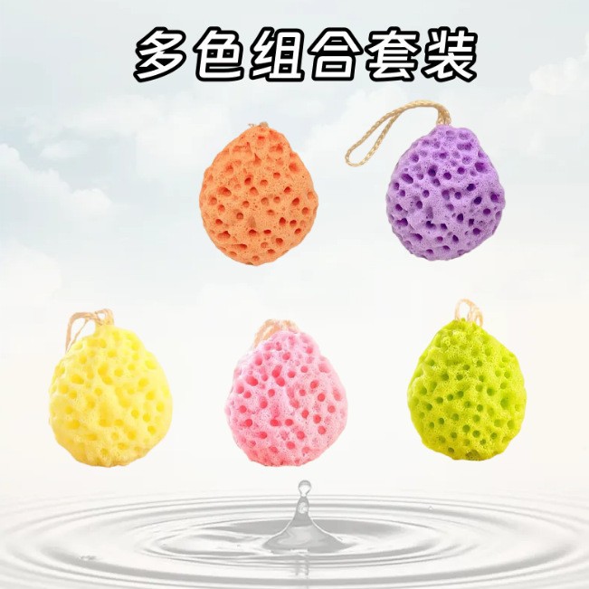 Panal japonés gran bola de baño super suave esponja niños lindo baño espuma baño flor mujer baño esponja