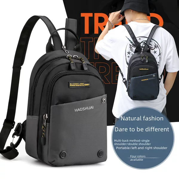 Factory direct new leisure sports men's and women's chest bag multi-functional trend shoulder bag fashion diagonal outdoor bag