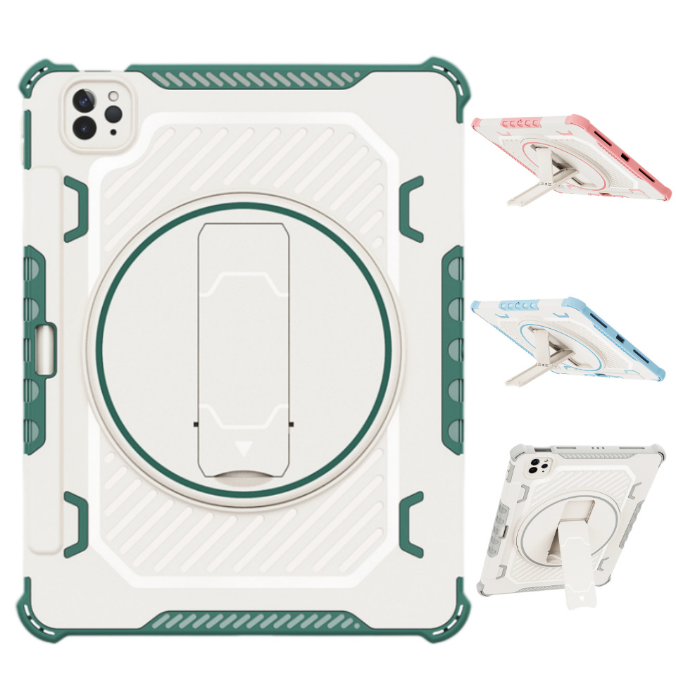 2022 Compatible iPad Pro 11-inch Protective Case, 12.9-inch Air4 & 5 Tablet Cover, 10.2-inch Rotating Stand with Shoulder Strap for 9.7-inch Models