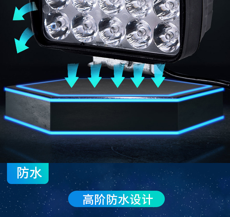 Modified External Electric Motorcycle Lights, Ultra-Bright 12V-60V Three-Wheel Electric Vehicle High-Intensity Led Headlights, Powerful Spotlights
