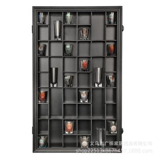 Cross-border wine glass display frame wooden detachable inner frame hanging cabinet spirits cup tea storage rack factory wholesale