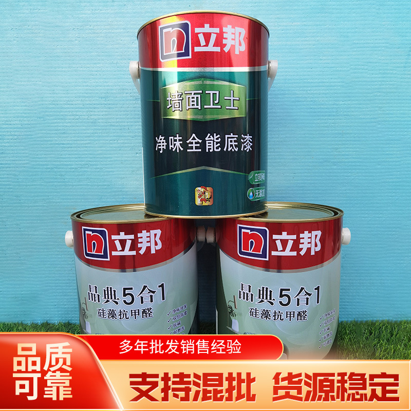 立邦晶典硅藻抗甲醛5合1内墙乳胶漆套装 15L油漆立邦墙面漆