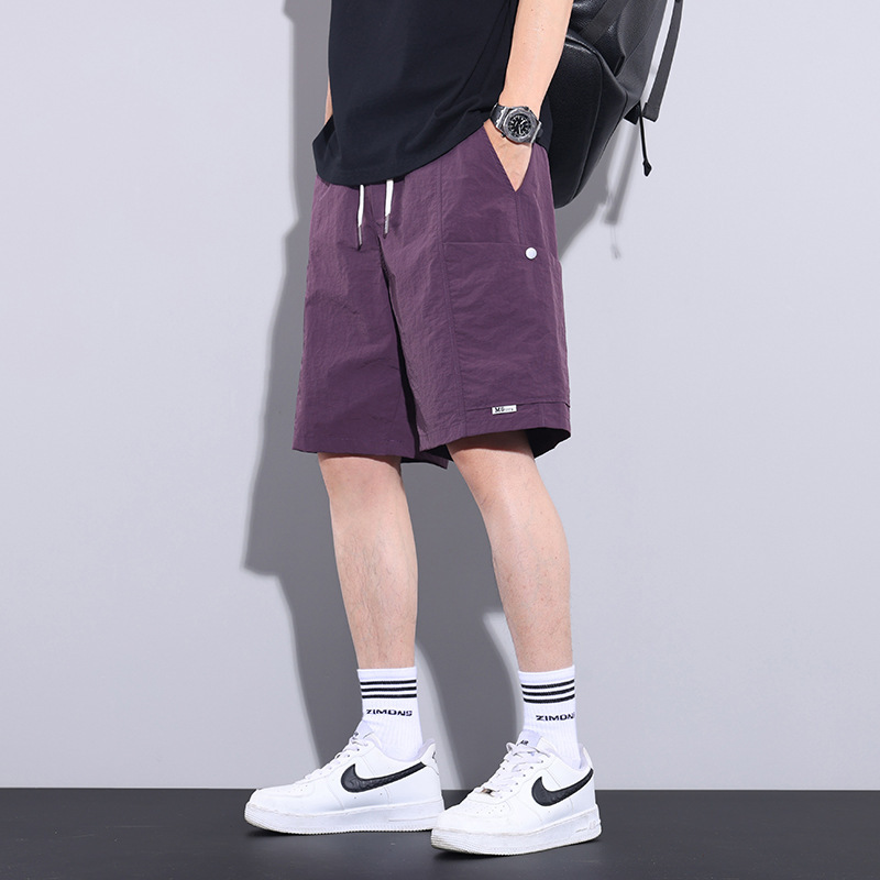 Woven Fashion Casual Shorts for Men, Thin, Comfortable, Breathable, Loose Straight Fit, Versatile Five-Point Pants, Trendy Brand Pants for Men Woven Fashion Casual Shorts for Men, Thin, Comfortable, Breathable, Loose Straight Fit, Versatile Five-Point Pants, Trendy Brand Pants for Men