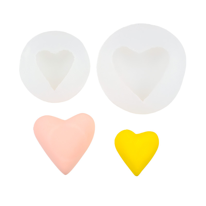 Molde de silicona con forma de amor Molde de decoración de pastel de fondant de chocolate de bricolaje Salida de aire Molde de yeso de aromaterapia de coche