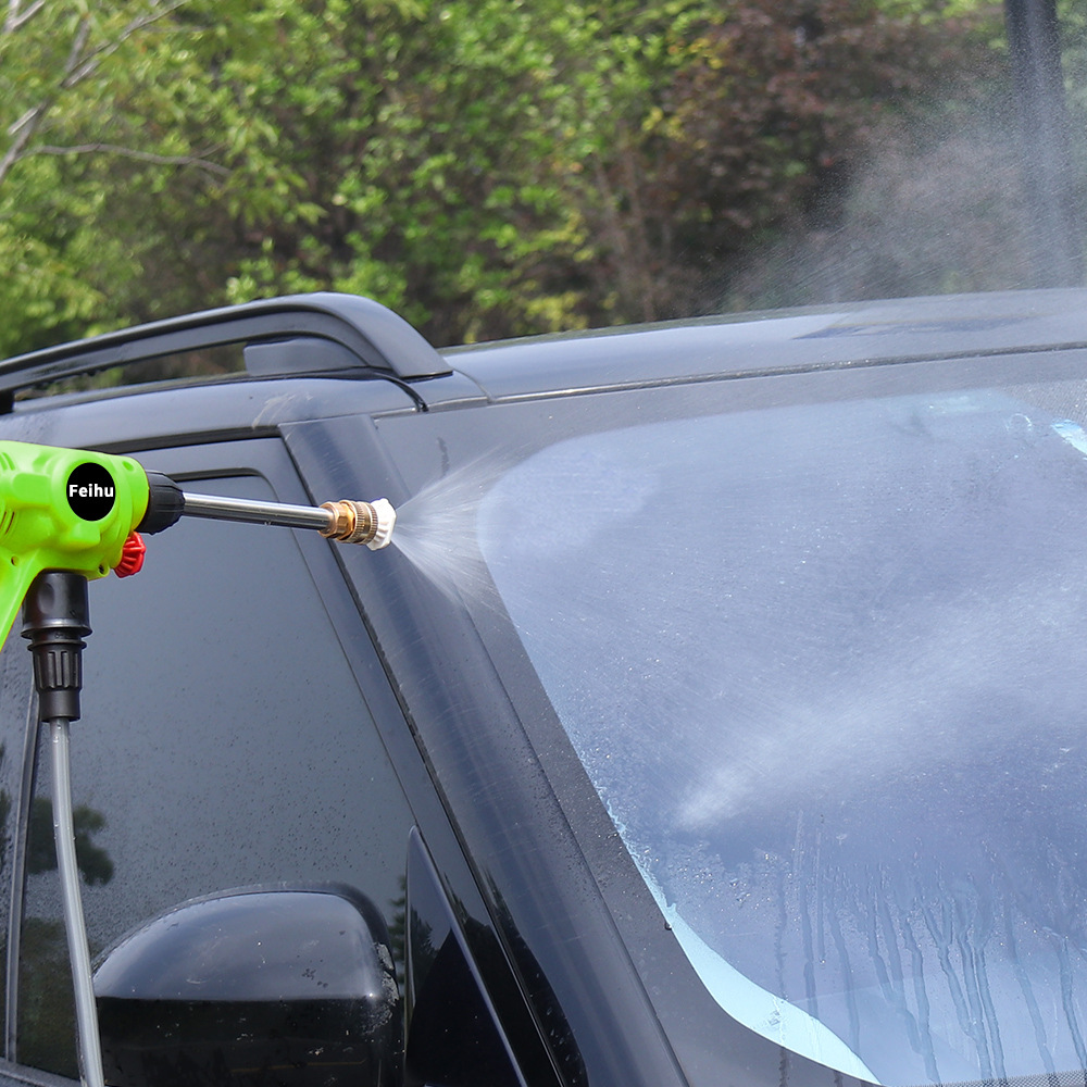 Flying Tiger transfronterizo 21V inalámbrico fabricante de pistola de agua de alta presión mayorista doméstica máquina eléctrica de litio para lavar automóviles artefactos para jardín