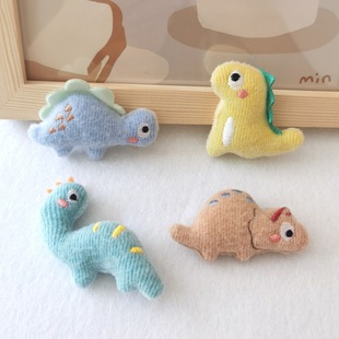 Cartoon Fabric Dinosaur Doll Clothing Accessories Cute Little Dinosaur Doll Brooch Bag Decoration Accessories DIY