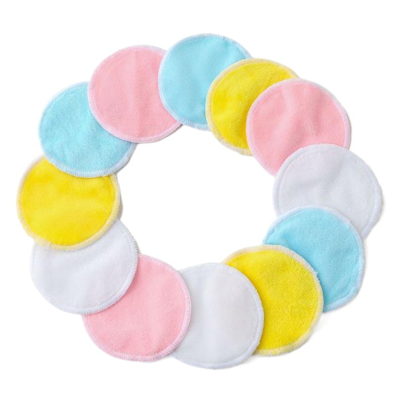 Almohadilla desmaquillante, toalla desmaquillante de terciopelo, almohadilla desmaquillante de fibra de bambú, almohadilla de maquillaje de algodón de bambú para lavado de cara, algodón desmaquillante lavado