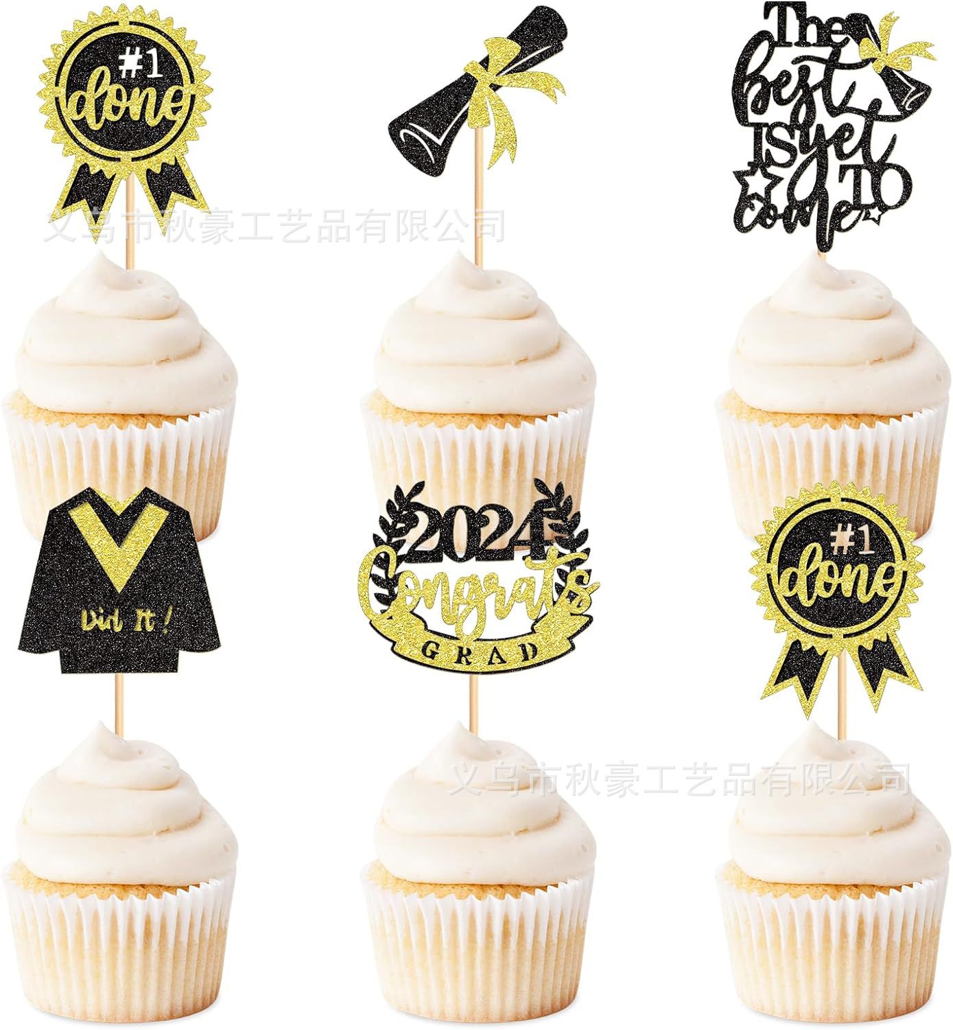 2024 Graduation Hat Cupcakes Pickles Selected Congrate Grad lo mejor aún no ha llegado