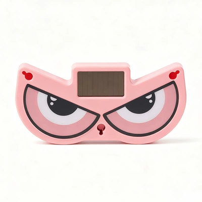 Cross-Border Solar-Powered Car Dynamic Devil's Eye New Led Expression Light Warning Light Car-Mounted Suction Cup Eye Light (Other lights) - devils-eye-pink