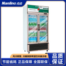 定制风冷无霜双门立式展示柜铜管冰柜商用冰箱冷藏保鲜冷柜饮料柜
