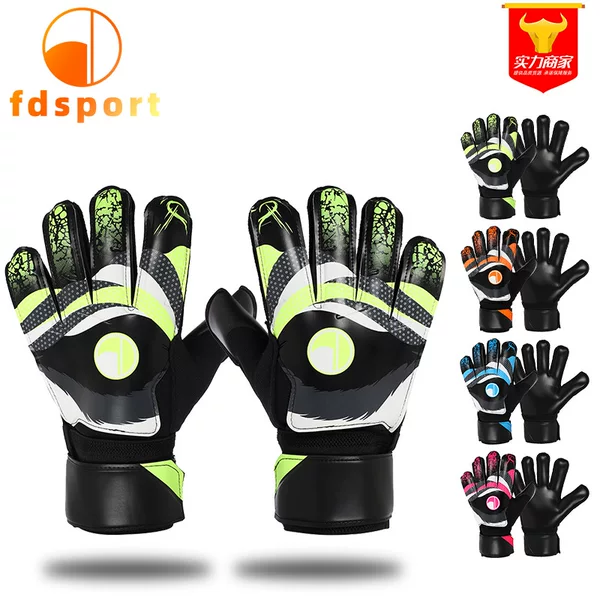 Football Goalkeeper Gloves with Latex Finger Protection for Adults, Teenagers, and Primary and Secondary School Students, Specialized for Competition, Wear-Resistant