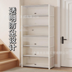 鞋架入户门口外楼道带门简易鞋柜防尘多层门口置物架收纳不占空间