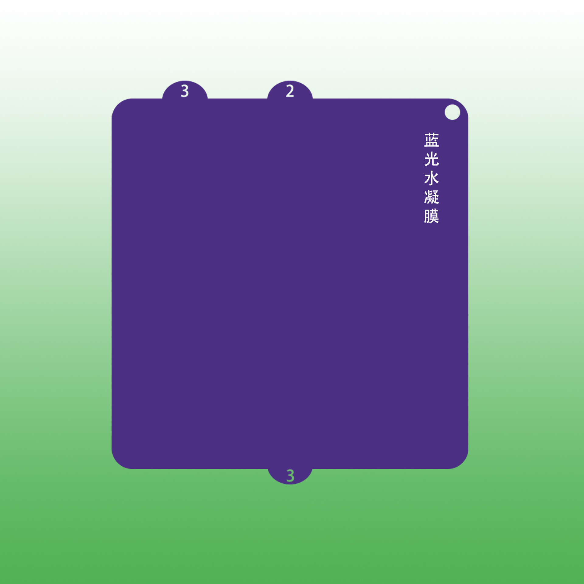 Blue light film (inner screen)