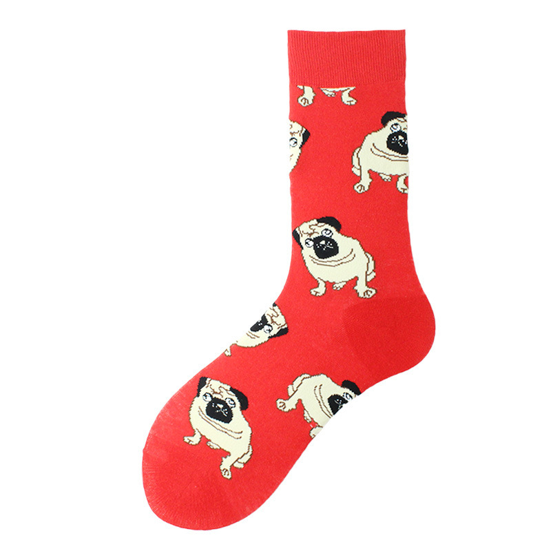 2025d Shark Bee Beast Men's Trendy Zebra Pattern Animal Mid-Calf Socks_voghion.com