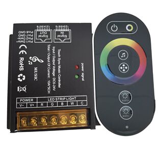 6-key wireless touch RGBCW network port music synchronization controller RGB CCT five-in-one dimming color light strip