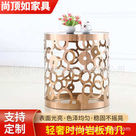 轻奢大理石大小户型简约现代北欧客厅沙发边角几柜阳台小茶几圆桌