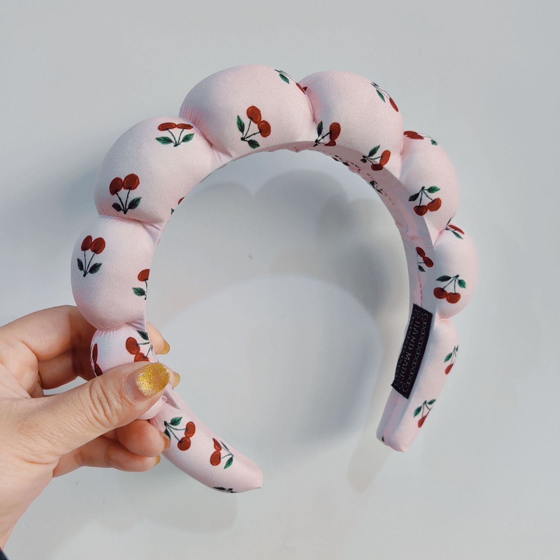 Diadema de Esponja tipo Nube de Tela para Lavado de Cara