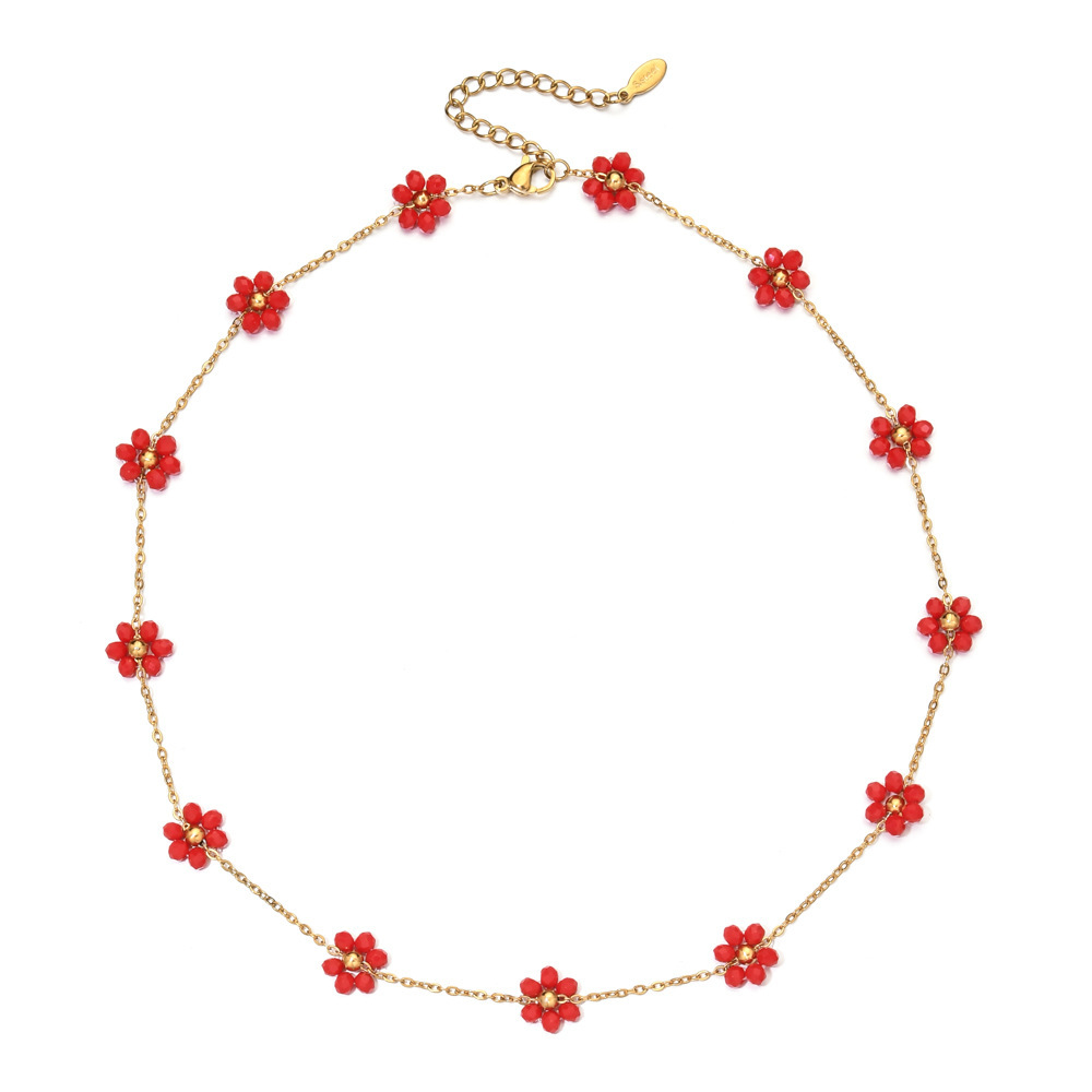 Two Tone Delicate Layered Necklace Set In Gold And Silver Metal_voghion.com