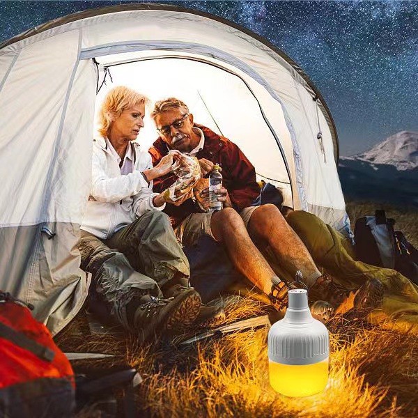 充电式照明灯锂电池挂钩泡夜市移动摆摊露营灯LED帐篷户外地摊灯