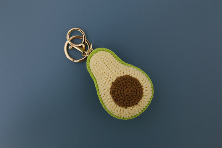 25g Weight 1 Piece Cute Avocado Yarn Women's Bag Pendant Keychain