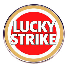 LUCKY STRIKE鸿运当头胸针英文标语别针胸章金属合金徽章配饰