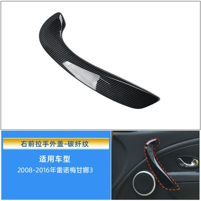 Armrest Inner Bracket Trim Panel — Armrest, handle, handle - outer-cover-of-right-front-door-handle-carbon-fiber-texture