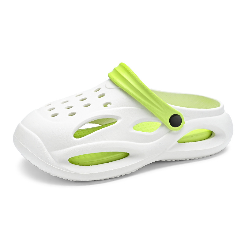 Transfronterizo 2025 verano nuevo desgaste ventilador bicolor ocio suave suela antisucio sandalias agujero zapatos agujero image 7