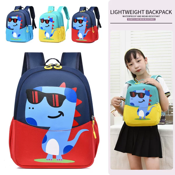 Wholesale Boys and Girls Schoolbags Cartoon Pattern Dinosaur Print Kidsren's Backpacks 3-6 Grade Primary School Students' Backpacks