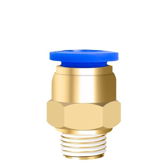Straight-through threaded air pipe pneumatic quick plug quick connector PC4/6/8/10/12/16-M5/01/02/03/04