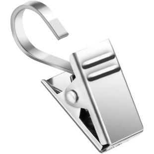 [Cross-Border Direct Supply] Curtain Clip Hook Stainless Steel Clip Buckle Accessories Strong Shower Curtain Clip Curtain Clip