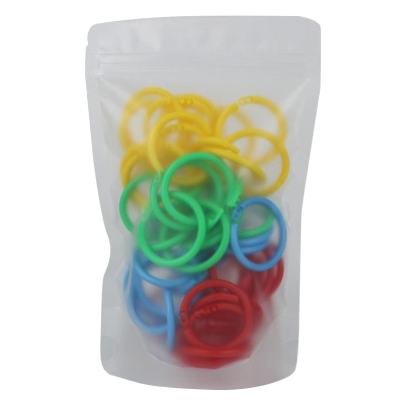 Yi shen 50 anillo de hojas sueltas anillo de papel anillo de anillo aleatorio anillo hebilla desmontable hebilla archivo vinculante anillo de libro de hojas sueltas